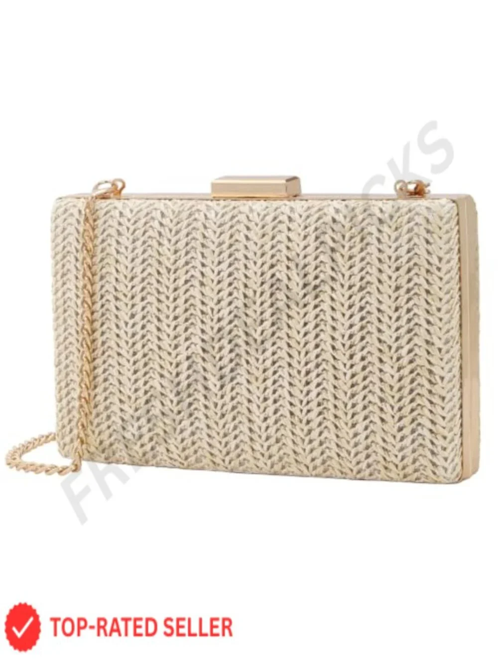 Straw Woven Clutch Purse for Women, Raffia Crossbody Handbag, Evening Bag for